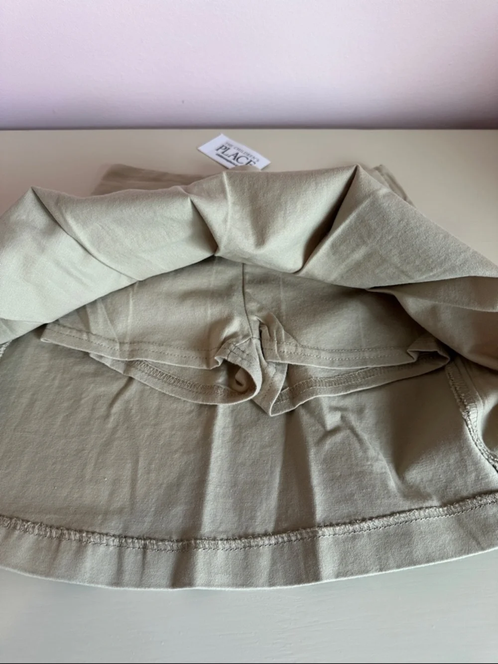 The Children's Place Khaki Pleated School Skort Size 5 Slim